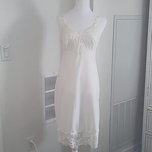 Vintage white slip dress by Love Lines size 36